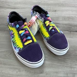VANS- tie-dye low tops